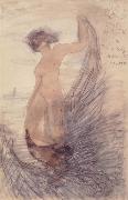 Auguste Rodin Nude with drapery oil